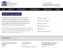 Tablet Screenshot of maloneyfirm.com